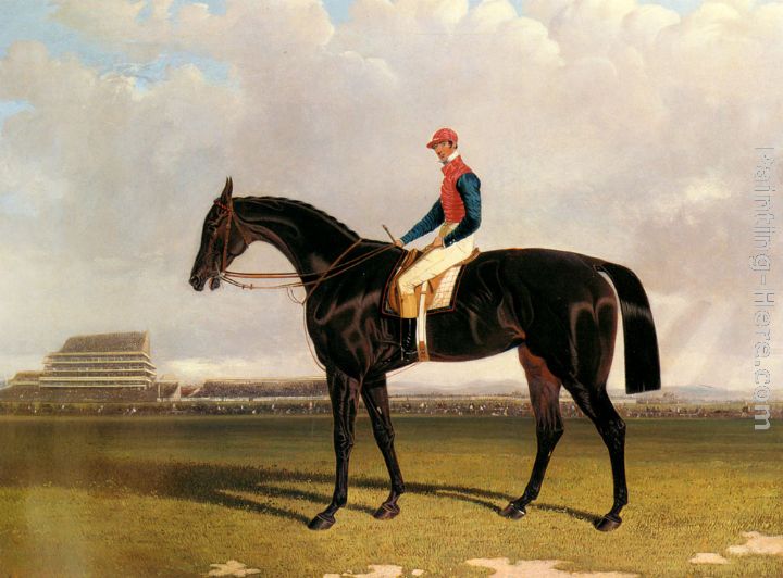 Lord Chesterfield's Industry with William Scott up at Epsom painting - John Frederick Herring Snr Lord Chesterfield's Industry with William Scott up at Epsom art painting